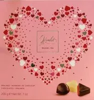 Mängden socker i Parlines bonbons de chocolat