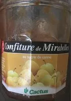Mängden socker i Confiture de mirabelles