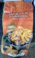 Mängden socker i Pommes de terre speciales frites