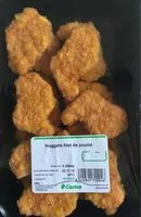Mängden socker i Nuggets filet de poulet