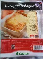 Mängden socker i Lasagne bolognese à l'ancienne