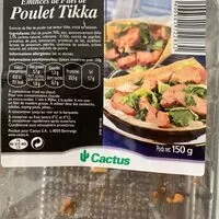 Mängden socker i Émincés de poulet Tikka