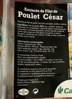 Mängden socker i Poulet Cesar