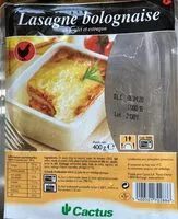 Mängden socker i Lasagne bolognaise au poulet et estragon