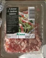 Mängden socker i Julienne de lardons natures