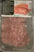 Mängden socker i Saucisson Sec Pavé au poivre noir