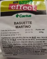 Mängden socker i baguette martino