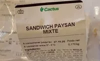 Mängden socker i Sandwich paysan mixte