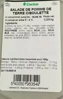 Mängden socker i Salade pomme de terre