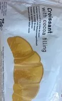 Mängden socker i Croissant with cocoa filling