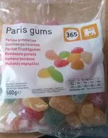 Mängden socker i Gommes parisiennes