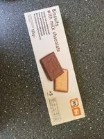 Mängden socker i Biscuits with milk chocolate