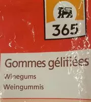 Mängden socker i Gommes gelifiees