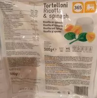 Mängden socker i Tortelloni Ricotta & spinach