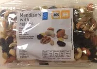 Mängden socker i Mendiants With Raisins