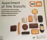 Mängden socker i Assortment of fine biscuits