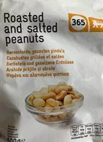 Mängden socker i Roasted and salted peanuts