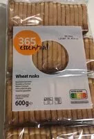 Mängden socker i Wheat rusks