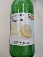 Mängden socker i Lemon juice from concentrate
