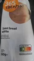 Mängden socker i Toast bread white