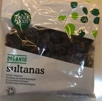 Mängden socker i Uvas pasas sultanas