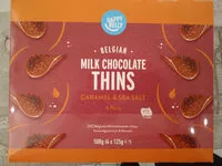 Mängden socker i Belgian milk chocolate thins