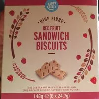 Mängden socker i Red Fruit Sandwich Biscuits