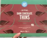 Mängden socker i Dark chocolate thins