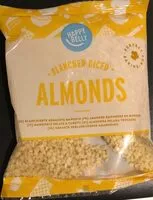 Mängden socker i Blanched Diced Almonds