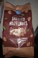Mängden socker i Shelled Hazelnuts Natural Unsalted