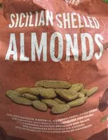 Mängden socker i Sicilian shelled almonds