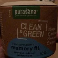 Mängden socker i Clean & green Memory fit