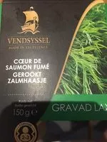 Mängden socker i Coeur de saumon fumé - Gravad Lax