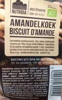Mängden socker i Biscuit d'amande