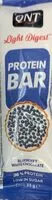 Mängden socker i QNT light digest protein bar chocolat blanc à la myrtille