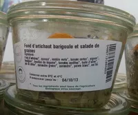 Mängden socker i Fond d'artichaut barigoule et salade de graines