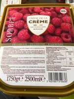 Mängden socker i Sorbet frambozen