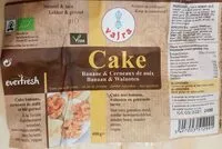 Mängden socker i Cake Banane & Cerneaux de noix