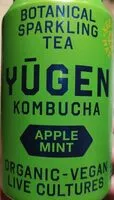 Mängden socker i Yugen kombucha apple mint