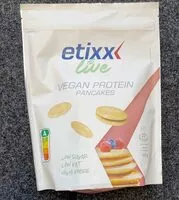 Mängden socker i Etixx Live Vegan Protein Pancakes 550g