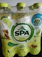 Mängden socker i Spa duo lime ginger