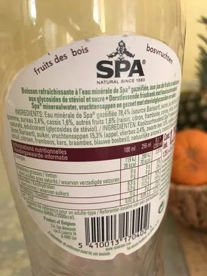 Mängden socker i Forest fruit