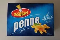 Mängden socker i Pâtes "pennes"