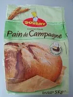Mängden socker i Farine pain de campagne SOUBRY
