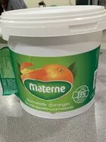Mängden socker i Materne -Marmelade d'oranges