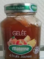 Mängden socker i Gelée 4 fruits jaunes