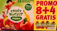 Mängden socker i Compote Fruit Pocket 12portions