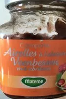 Mängden socker i Compote Airelles à l'abricot