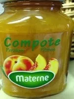 Mängden socker i Compote Pêches