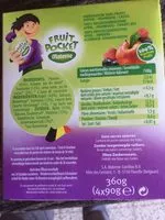 Mängden socker i Fruit Pocket Pomme-framboise-cassis